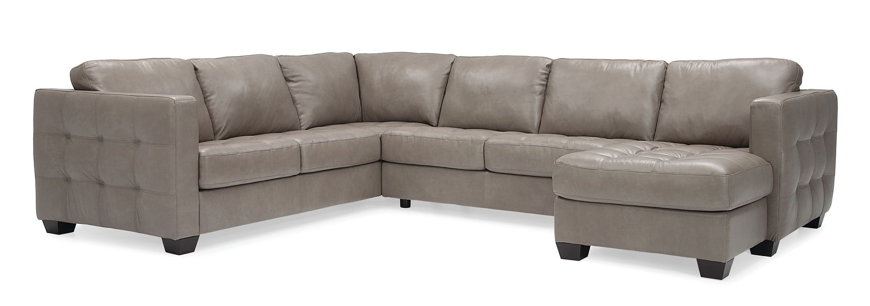 Barrett Sectional in Leather with Right Chaise - Custom Configuration and Cover